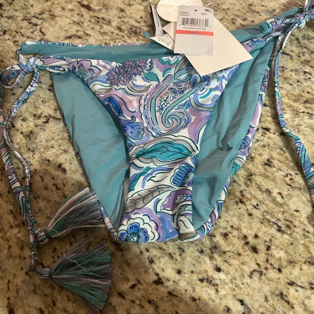 BECCA Blue and Purple Bikini Swimwear